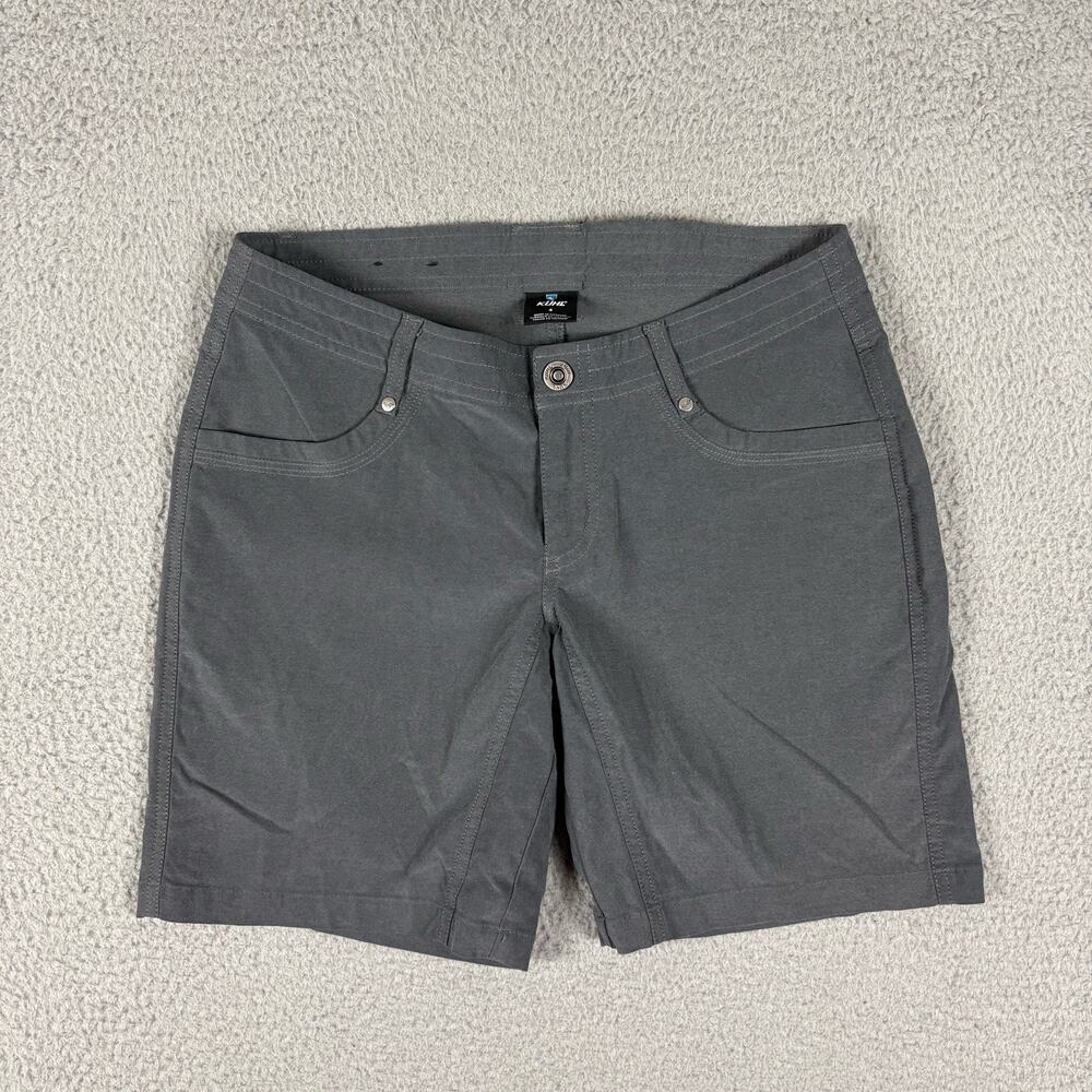 Kuhl Trekr Shorts Women’s 4 Gray Hiking Outdoor Travel Camping Canyon Casual
